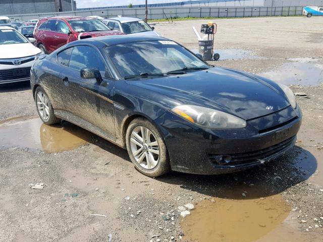 KMHHM66D88U284188 - 2008 HYUNDAI TIBURON GS BLACK photo 1