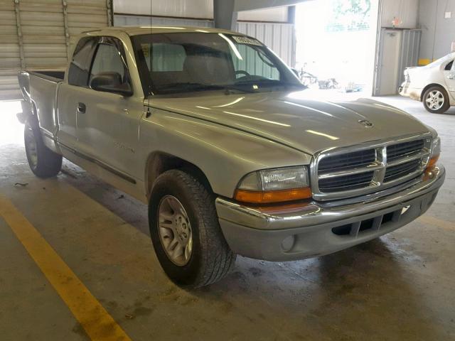 1B7GL22X71S114336 - 2001 DODGE DAKOTA SILVER photo 1