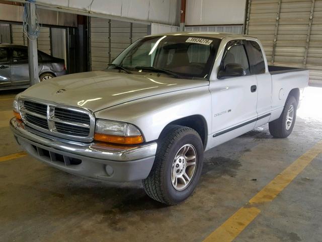 1B7GL22X71S114336 - 2001 DODGE DAKOTA SILVER photo 2