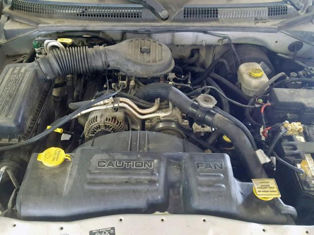 1B7GL22X71S114336 - 2001 DODGE DAKOTA SILVER photo 7