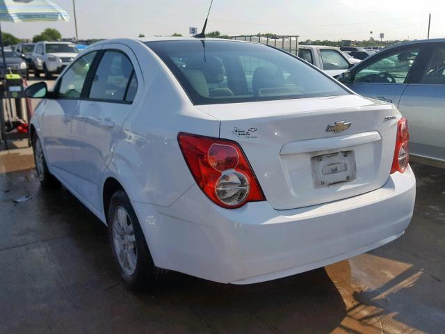 1G1JA5SH6C4167938 - 2012 CHEVROLET SONIC LS WHITE photo 3