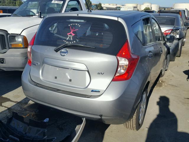 3N1CE2CP2FL414348 - 2015 NISSAN VERSA NOTE GRAY photo 4