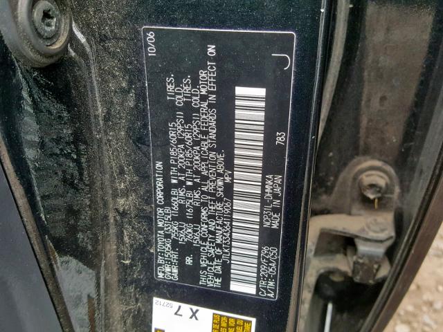 JTLKT334364119067 - 2006 TOYOTA SCION XB 黑色 照片 10