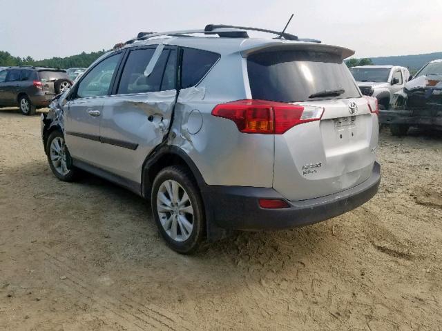 2T3DFREV0DW077994 - 2013 TOYOTA RAV4 LIMIT SILVER photo 3