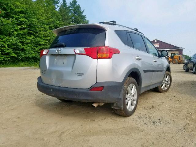 2T3DFREV0DW077994 - 2013 TOYOTA RAV4 LIMIT SILVER photo 4