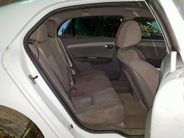 1G1ZC5EB0AF123200 - 2010 CHEVROLET MALIBU 1LT 白色 照片 6