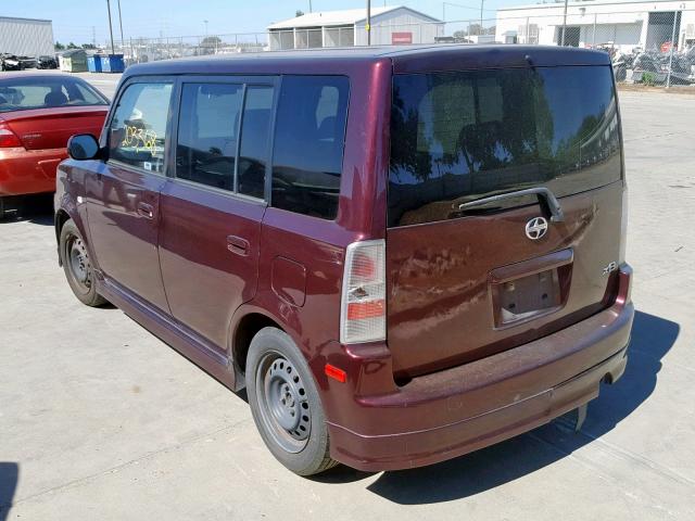 JTLKT324650217727 - 2005 TOYOTA SCION XB 勃艮第红 照片 3