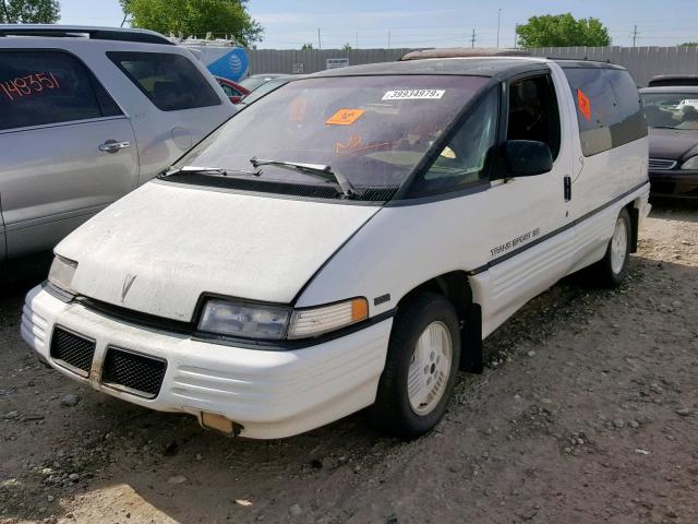 1GMDU06L3PT227257 - 1993 PONTIAC TRANS SPOR WHITE photo 2