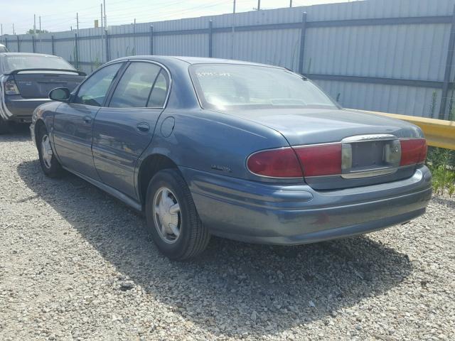 1G4HP54K414126004 - 2001 BUICK LESABRE CU BLUE photo 3