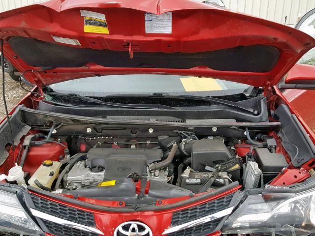 2T3DFREV9EW184835 - 2014 TOYOTA RAV4 LIMIT RED photo 7