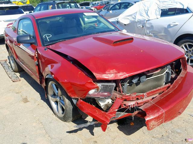 1ZVHT82H185165918 - 2008 FORD MUSTANG GT RED photo 1