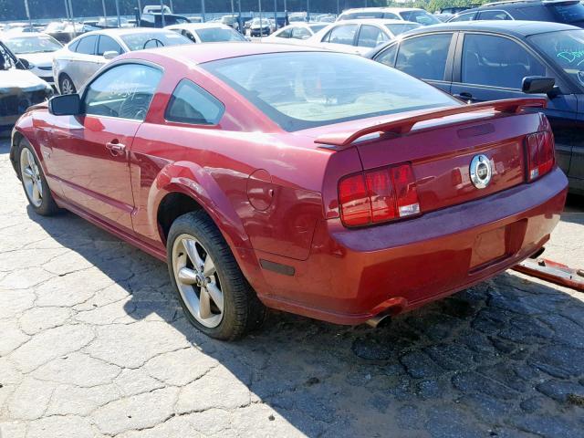 1ZVHT82H185165918 - 2008 FORD MUSTANG GT RED photo 3