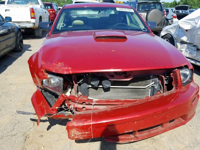 1ZVHT82H185165918 - 2008 FORD MUSTANG GT RED photo 9