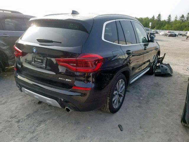 5UXTR9C59KLD96205 - 2019 BMW X3 XDRIVE3 BLACK photo 4