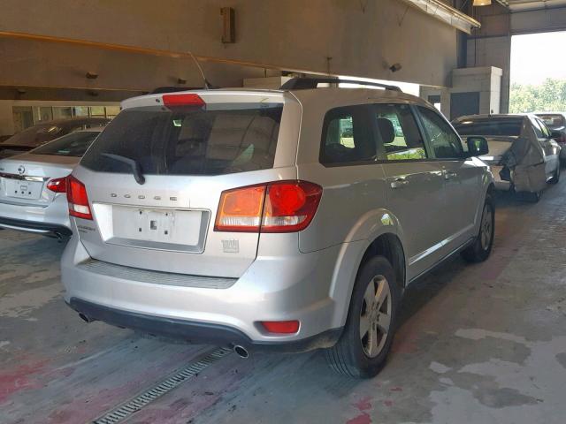 3D4PH1FG0BT567934 - 2011 DODGE JOURNEY MA SILVER photo 4