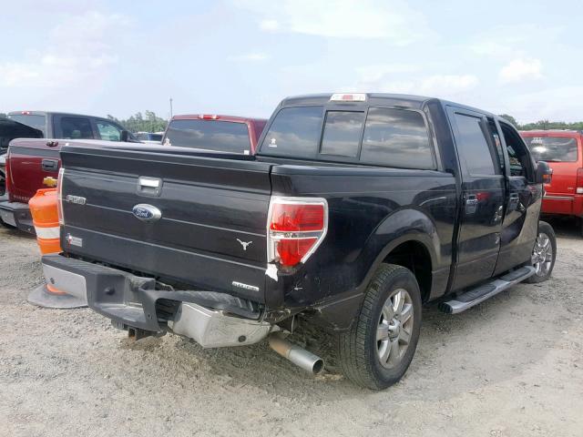 1FTFW1CF2DKE60981 - 2013 FORD F150 SUPER BLACK photo 4