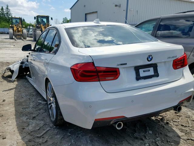 WBA8B7C37HK858770 - 2017 BMW 340 XI WHITE photo 3