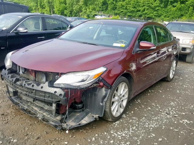 4T1BK1EB5DU055847 - 2013 TOYOTA AVALON BAS BURGUNDY photo 2