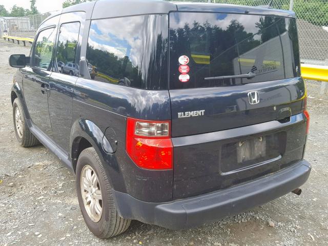 5J6YH18718L015906 - 2008 HONDA ELEMENT EX BLACK photo 3