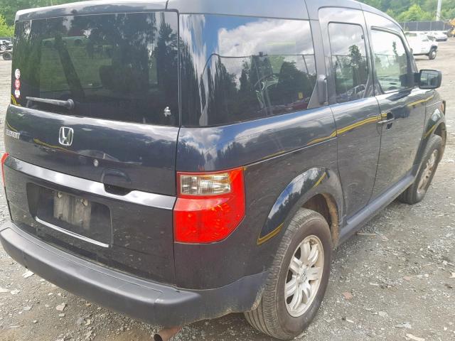 5J6YH18718L015906 - 2008 HONDA ELEMENT EX BLACK photo 4