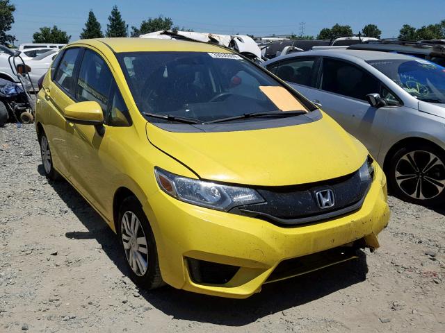 3HGGK5H50FM760619 - 2015 HONDA FIT LX YELLOW photo 1