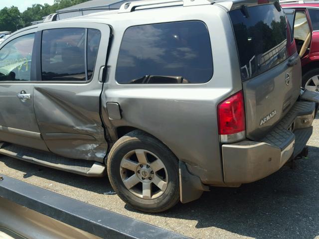 5N1AA08A46N736722 - 2006 NISSAN ARMADA SE BROWN photo 9