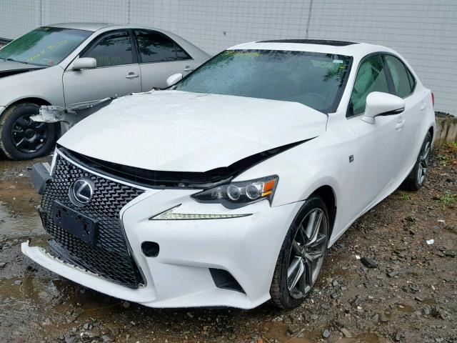 JTHCE1D25F5007116 - 2015 LEXUS IS 350 WHITE photo 2