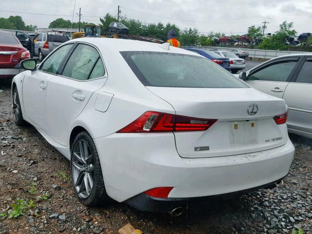 JTHCE1D25F5007116 - 2015 LEXUS IS 350 WHITE photo 3