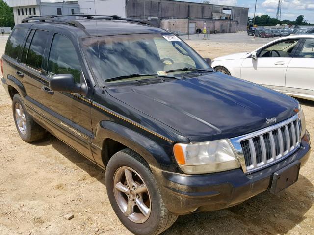 1J4GX58N84C143056 - 2004 JEEP GRAND CHER BLACK photo 1