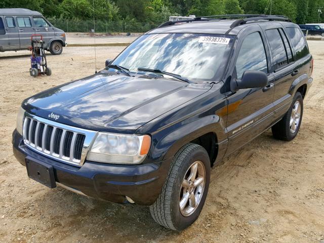 1J4GX58N84C143056 - 2004 JEEP GRAND CHER BLACK photo 2