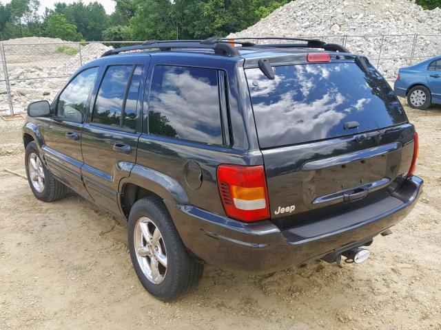 1J4GX58N84C143056 - 2004 JEEP GRAND CHER BLACK photo 3