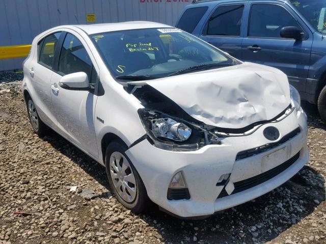 JTDKDTB36E1568180 - 2014 TOYOTA PRIUS C WHITE photo 1