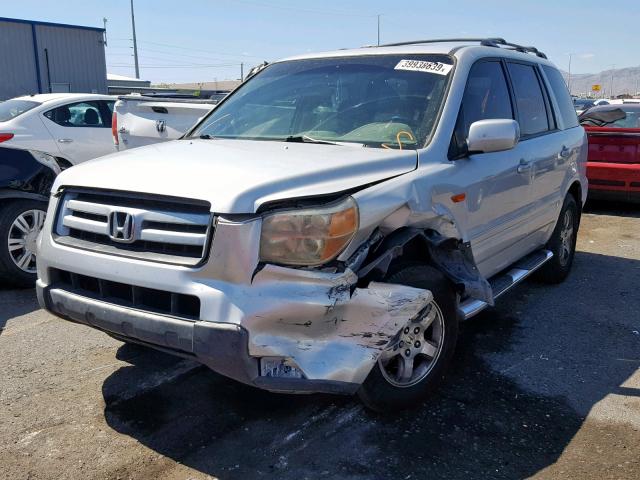 5FNYF28398B021518 - 2008 HONDA PILOT SE SILVER photo 2