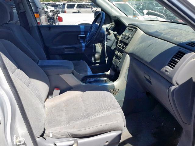 5FNYF28398B021518 - 2008 HONDA PILOT SE SILVER photo 5