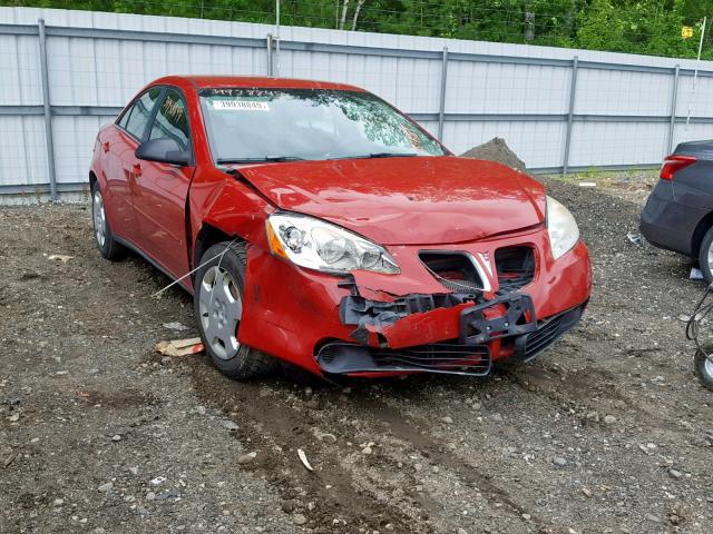 1G2ZF58B974199839 - 2007 PONTIAC G6 VALUE L RED photo 1