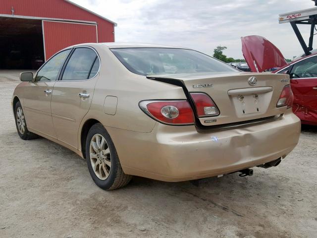 JTHBF30G330116978 - 2003 LEXUS ES 300 BEIGE photo 3