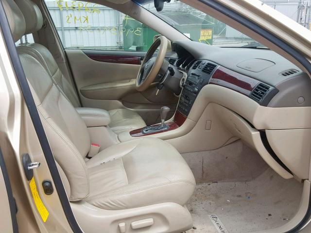 JTHBF30G330116978 - 2003 LEXUS ES 300 BEIGE photo 5