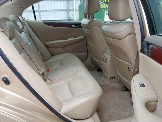 JTHBF30G330116978 - 2003 LEXUS ES 300 BEIGE photo 6