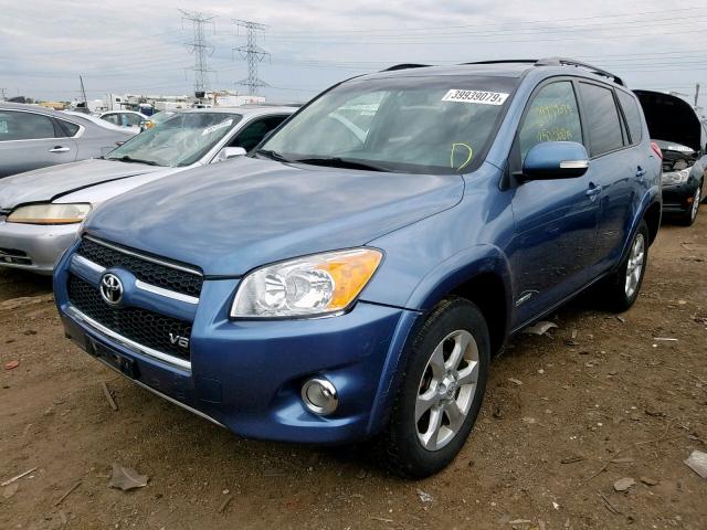 2T3DK4DV3AW036237 - 2010 TOYOTA RAV4 LIMIT BLUE photo 2