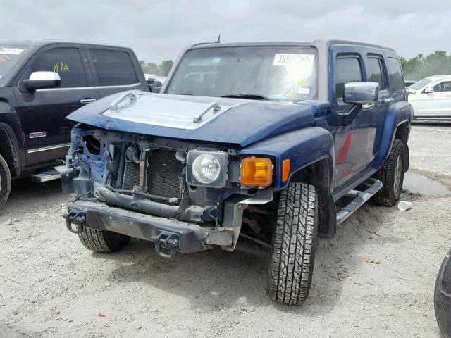 5GTDN136668313243 - 2006 HUMMER H3 BLUE photo 2