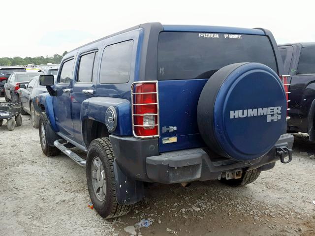 5GTDN136668313243 - 2006 HUMMER H3 BLUE photo 3