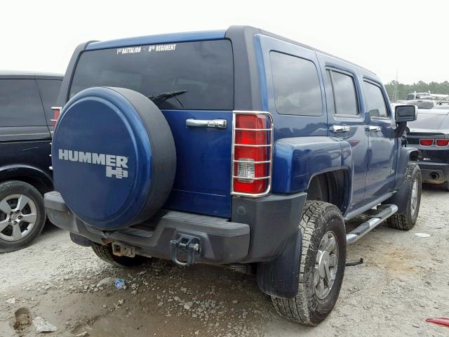 5GTDN136668313243 - 2006 HUMMER H3 BLUE photo 4