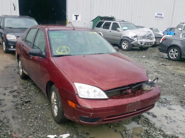 1FAFP34N47W286039 - 2007 FORD FOCUS ZX4 BURGUNDY photo 1