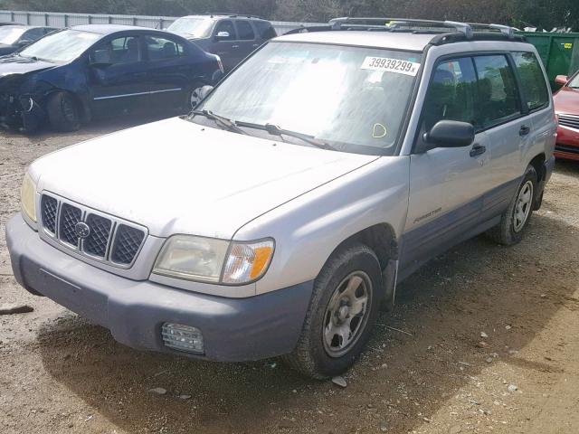 JF1SF63541H741200 - 2001 SUBARU FORESTER L SILVER photo 2