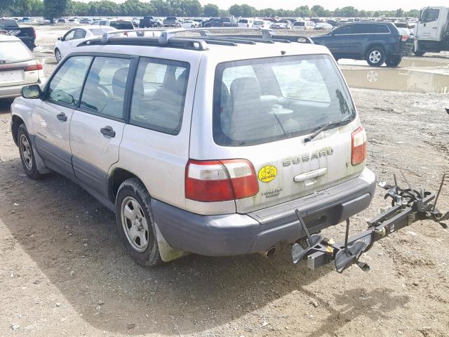 JF1SF63541H741200 - 2001 SUBARU FORESTER L SILVER photo 3