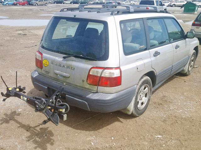 JF1SF63541H741200 - 2001 SUBARU FORESTER L SILVER photo 4