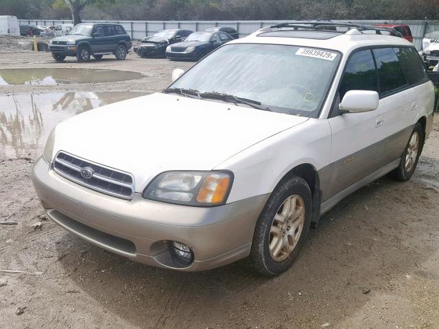 4S3BH686727657904 - 2002 SUBARU LEGACY OUT CREAM photo 2