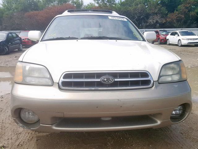 4S3BH686727657904 - 2002 SUBARU LEGACY OUT CREAM photo 9