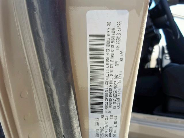 1C4AJWBG5GL218717 - 2016 JEEP WRANGLER S 棕色 照片 10