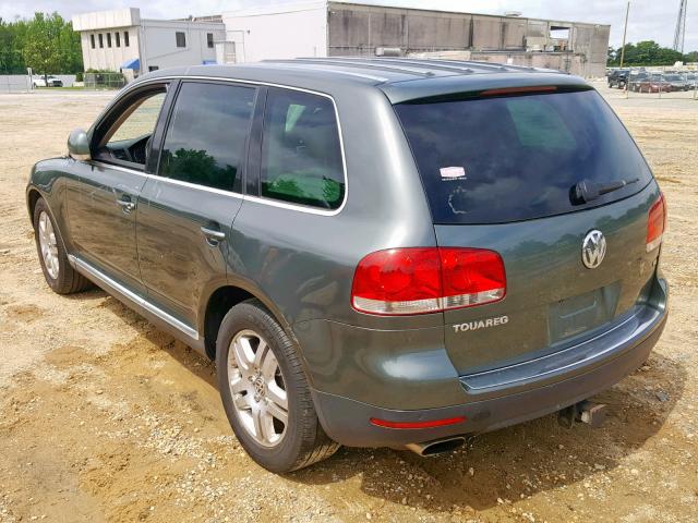 WVGEM77LX4D082851 - 2004 VOLKSWAGEN TOUAREG 4. GREEN photo 3